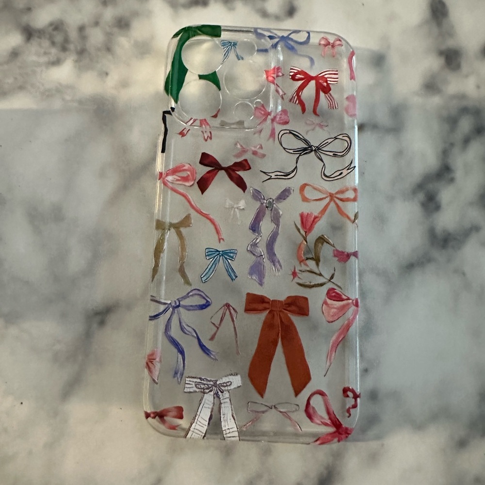 Colorful Bow Pattern iPhone 14 Pro Max Case